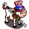 Uncle Sam Hat Cow