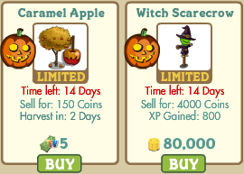 Carmel Apple and Witch Scarecrow