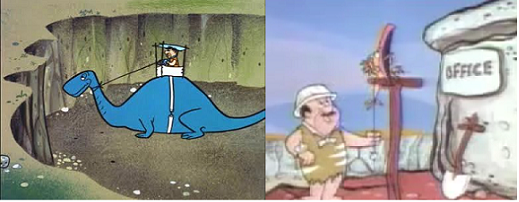 Fred Flintstone's 5:00 Dinosaur Slide