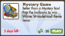 New Mystery Game contents: