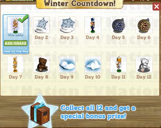Winter Countdown prizes